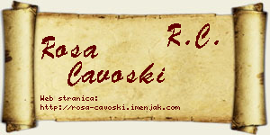 Rosa Čavoški vizit kartica